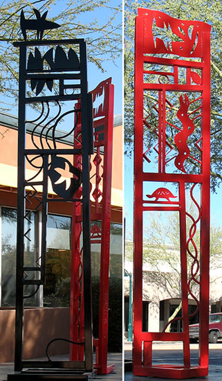 Black Dog and Red Snake Totems