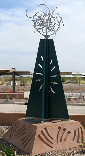 Sculpture at Tumbleweed Park & Ride